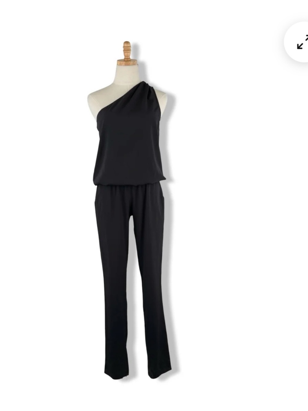 Ramy Brook Black One-Shoulder Jumpsuit